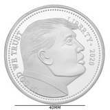 Trump God We Trust Silver Plated Commemorative Coin