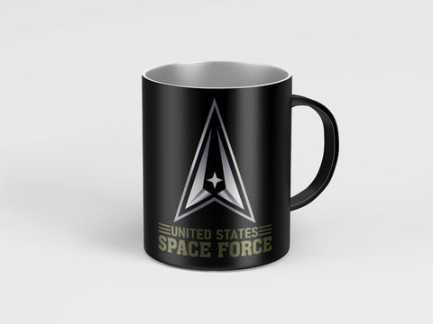 Space Force Black mug 11oz