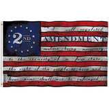 2nd Second Amendment Flag  - 1791 Vintage Flag Version