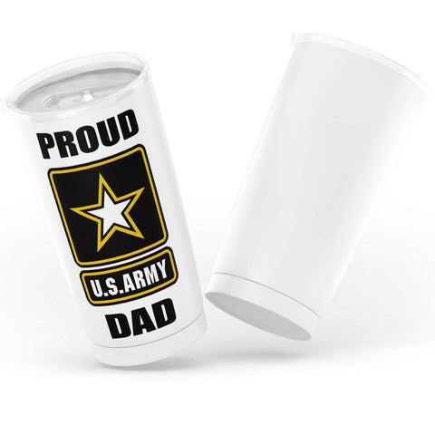 Proud U.S. Army Dad Stainless Steel Tumbler