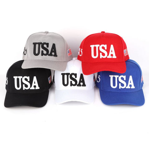 USA 45th President Cap 3D Embroidered Adjustable Snapback Hat