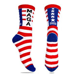 MAGA USA National Flag Socks Stitching Color 2020