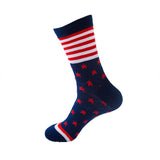 Trump 2020 Flag Trim Socks Printed