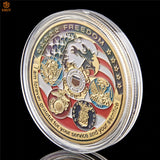 USA Navy USAF USMC Army Coast Guard American Free Eagle Totem Gold Military Medal Challenge Coin Collection